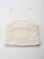 フリンジキャミトップ/IVORY