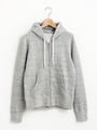 裏毛ジップパーカー/グレー