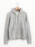 裏毛ジップパーカー/グレー