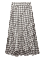 レース切り替えフレアスカート/MIX