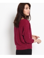 【WEB限定カラーあり】7分袖ドルマンニットプルオーバー/グレー(012)
