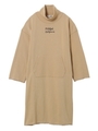HI NECK SWEAT DRESS/ベージュ