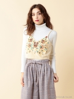 刺しゅうビスチェ/ベージュ