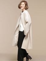 andGIRL1月号掲載/シープ起毛スタンドドルマンコート/ピンク