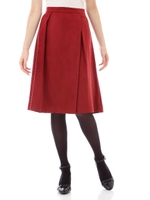 スエードラップスカート/ワイン(070)