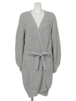 ミドルゲージベルテッドニットガウン/CAM