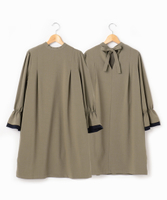 後ろリボンキャンディースリーブワンピース