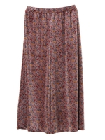 ・フラワープリントワイドパンツ/ベージュ