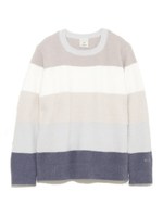 ’ベビモコ’ブロックボーダープルオーバー/BLU