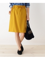 【SSサイズあり】ペーパーバッグウエストスカート/マスタード(033)