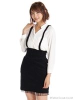 BＡＣＫスピンドルコーデュロイタイトＳＫ/ピンク