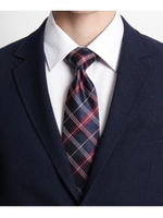 タータンチェックネクタイ/チャコールグレー(214)