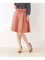 【WEB限定サイズ(SS・LL)あり】スエード調ストレッチスカート/ピンク(072)