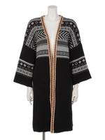 【ANAP】ウール混オルテガニットロングガウン/ブラック(027)