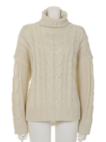 【Shelly island】タートルケーブルニット/グリーン