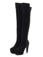 ニーハイブーツ/ブラック