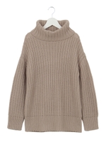 ビッグタートルロングチュニック/KHAKI