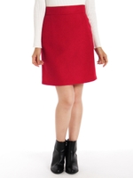 圧縮ブークレミニスカート/レッド