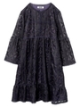 ORGANZA LACE DRESS/ブラック