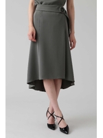 《B ability》ウエストベルトフィッシュテールスカート/オリーブグリーン1(141)