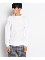 【洗える】切り替えスウェット/ネイビー(093)