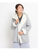 裏ボアウールショートコート/グレー(012)