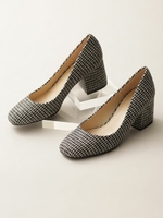 InRed12月号掲載/6cmブロックヒールパンプス/ブラウン