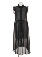 Sシフォンフリルジレ/PNK