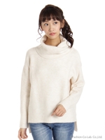 5Gオフタートルニット/ベージュ