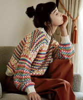 ジャガードニットプルオーバー