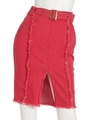 DR denim highslitタイトS/K/RED