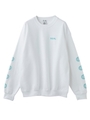 GLOBE CREW NECK SWEAT/ホワイト