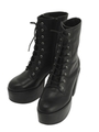 LACE UP BULKY BOOTS/BLK