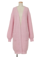 キャットヤーンカーディガン/ライトブルー