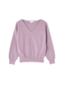 ドルマン総針Vニット/ラベンダー(080)