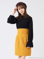 フロント釦タイトスカート/マルチ