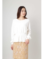 ペプラムニット/マスタード1(061)