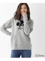 袖スター刺繍 サングラスプルパーカー(ミッキーマウス)13306/ダークグレー(013)