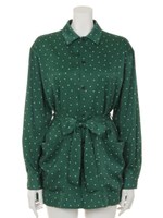 [BED&BREAKFAST]ORIGINAL DOT Long Shirt/GREEN