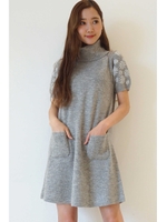 《ジルバイ×cancam12月号掲載　まいまいコラボ》ニットワンピース/グレー(020)