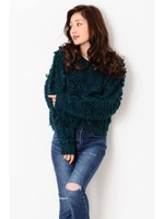 ループ編みニットTOP/GRAY