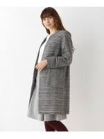【WEB＆一部店舗限定販売】レトロチェックコート/グレー(212)