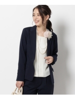 ワンボタンジャケット/ブルー系(094)