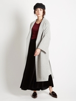 着物スリーブショールカラーコート/LIGHTGREY