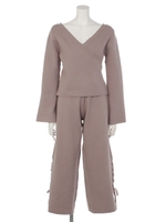 スピンドルニットSETUP/モカ