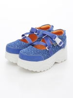 厚底ベルティッドスニーカー/ブルー