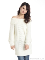 フェザースリーブチュニック/ブラック