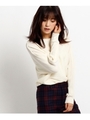 [S]イタリアンウール肩ボタンニット/ホワイト系(002)