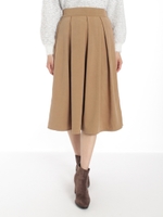 サンディングフレアスカート/モカチャ