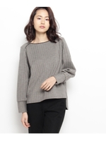 ヘリンボン肩切り替えプルオーバー/ネイビー(493)